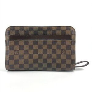 LOUIS VUITTON Brown Damier Canvas Pouch